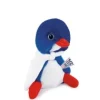 New Allez les Bleus - Peluche poussin bleu Cocorico avec cape supporter - 20 cm Les Peluches Supporters|Mascotte Jo