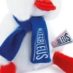 New Allez les Bleus - Peluche poussin Cocorico blanc avec écharpe supporter - 20 cm Les Peluches Supporters|Mascotte Jo