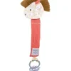 Online Attache sucette girafe - 18 cm - Corail Couleurs Savane|Attache Sucette