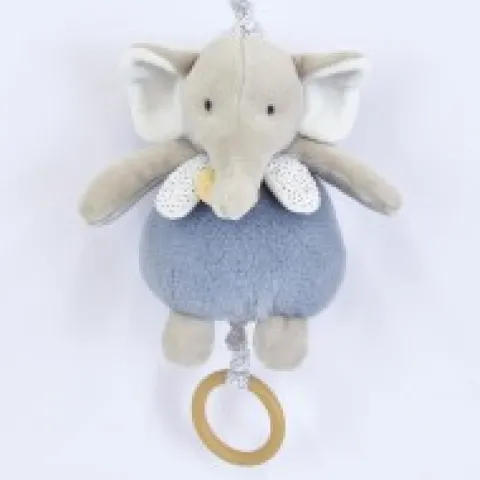 Sale Boite a musique bebe - Elephant bleu - 20 cm Rikikis & Méli Mélo|Boîte À Musique