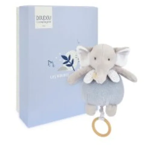 Sale Boite a musique bebe - Elephant bleu - 20 cm Rikikis & Méli Mélo|Boîte À Musique