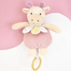 Outlet Boite a musique bebe - Girafe rose - 20 cm Rikikis & Méli Mélo|Boîte À Musique
