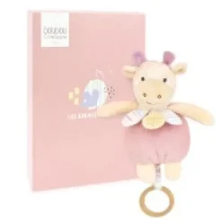 Outlet Boite a musique bebe - Girafe rose - 20 cm Rikikis & Méli Mélo|Boîte À Musique
