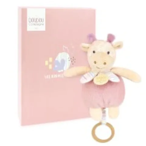 Outlet Boite a musique bebe - Girafe rose - 20 cm Rikikis & Méli Mélo|Boîte À Musique