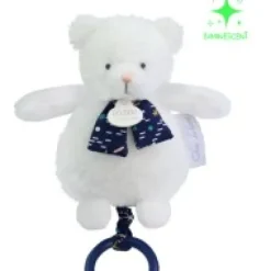 Online Boite a musique luminescente ours - 17 cm - Clair de Lune Les Luminescents|Boîte À Musique