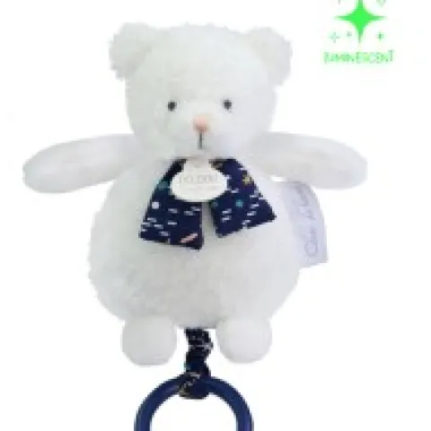 Online Boite a musique luminescente ours - 17 cm - Clair de Lune Les Luminescents|Boîte À Musique