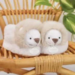 New Chaussons bébé en peluche Lion - Unicef - 0-6 mois Les Coffrets À Offrir|Cadeaux Naissance