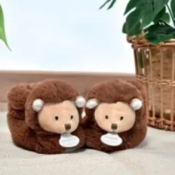 Fashion Chaussons bebe en peluche hérisson - Unicef - 0-6 mois Les Coffrets À Offrir|Collection Unicef