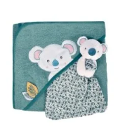 Online Coffret cadeau cape de bain et Doudou Yoca le koala - 80 x 80 cm Les Coffrets À Offrir|Cadeaux Naissance