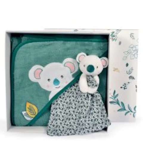 Online Coffret cadeau cape de bain et Doudou Yoca le koala - 80 x 80 cm Les Coffrets À Offrir|Cadeaux Naissance