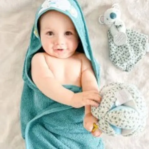 Online Coffret cadeau cape de bain et Doudou Yoca le koala - 80 x 80 cm Les Coffrets À Offrir|Cadeaux Naissance