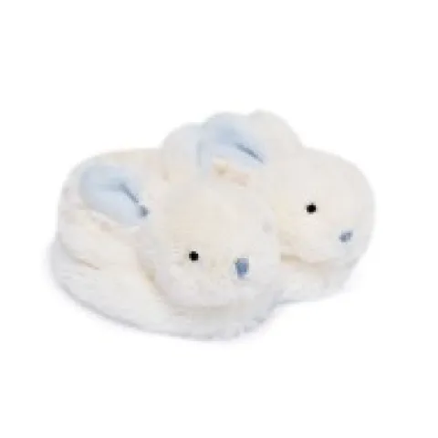 Discount Coffret cadeau naissance chaussons lapin bleu avec hochet - 0/6 mois Les Coffrets À Offrir|Les Prix Doux