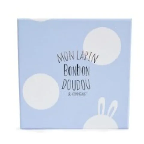 Discount Coffret cadeau naissance chaussons lapin bleu avec hochet - 0/6 mois Les Coffrets À Offrir|Les Prix Doux