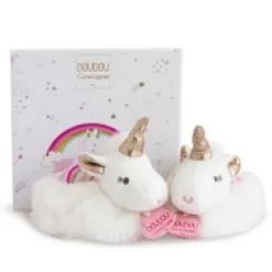 Online Coffret cadeau naissance chaussons bébé Licorne avec hochet - 0/6 mois Les Coffrets À Offrir|Les Prix Doux