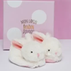 New Coffret cadeau naissance chaussons lapin rose avec hochet - 0/6 mois Les Coffrets À Offrir|Lapin Bonbon