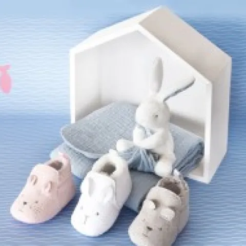 Clearance Coffret chaussons Bébé gris - 0/6 mois Chaussons