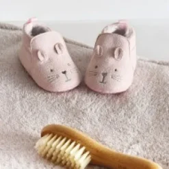 Sale Coffret chaussons Bébé roses - 0/6 mois Chaussons