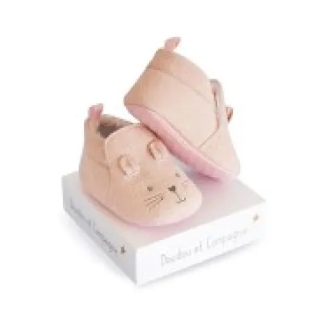 Sale Coffret chaussons Bébé roses - 0/6 mois Chaussons