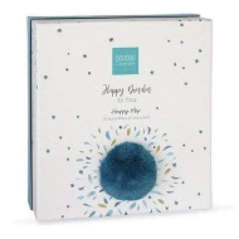New Coffret Doudou plat Lapin bleu - Happy Pop - 25 cm Les Coffrets À Offrir|Happy Doudou