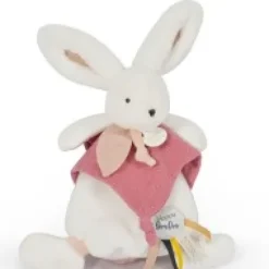 Best Coffret Doudou plat Lapin Vieux rose - Happy Boho - 25 cm Happy Doudou|Doudou Plat