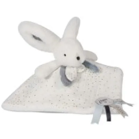 Online Coffret Doudou plat Lapin bleu - Happy Glossy - 25 cm Happy Doudou|Lapin