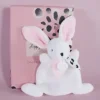 Best Coffret Mini Doudou Lapin rose - Happy Blush - 17 cm Cadeau À Moins De 20€|Happy Doudou