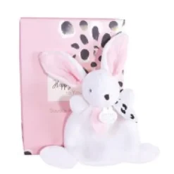 Best Coffret Mini Doudou Lapin rose - Happy Blush - 17 cm Cadeau À Moins De 20€|Happy Doudou