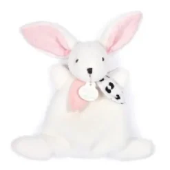 Best Coffret Mini Doudou Lapin rose - Happy Blush - 17 cm Cadeau À Moins De 20€|Happy Doudou