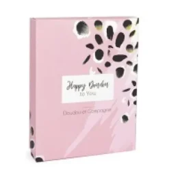 Best Coffret Mini Doudou Lapin rose - Happy Blush - 17 cm Cadeau À Moins De 20€|Happy Doudou