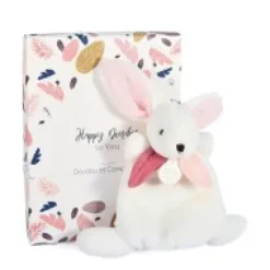 Discount Coffret Mini Doudou Lapin Vieux rose - Happy Boho - 17 cm Cadeau À Moins De 20€|Happy Doudou