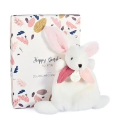 Discount Coffret Mini Doudou Lapin Vieux rose - Happy Boho - 17 cm Cadeau À Moins De 20€|Happy Doudou