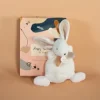 Outlet Coffret Mini Doudou plat Lapin beige - Happy Wild - 17 cm Happy Doudou|Lapin
