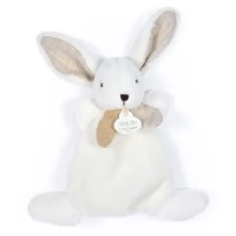 Outlet Coffret Mini Doudou plat Lapin beige - Happy Wild - 17 cm Happy Doudou|Lapin