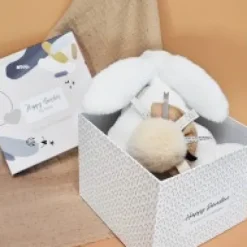 Sale Coffret Pantin Lapin beige - Happy Wild - 25 cm Les Coffrets À Offrir|Cadeaux Naissance