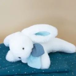 Discount Coffret Pantin Lapin bleu - Happy Pop - 25 cm Les Coffrets À Offrir|Happy Doudou