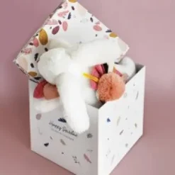 Discount Coffret Pantin Lapin Vieux rose - Happy Boho - 25 cm Les Coffrets À Offrir|Happy Doudou