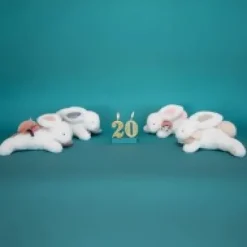 Discount Coffret Pantin Lapin Vieux rose - Happy Boho - 25 cm Les Coffrets À Offrir|Happy Doudou