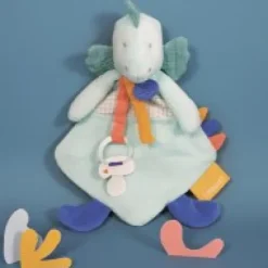Sale Coffret peluche dinosaure vert - Attache-tetine Filou - 23  cm Les Prix Doux|Calinosaure