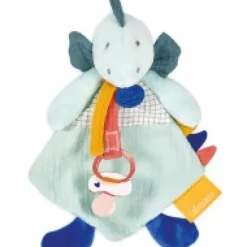 Sale Coffret peluche dinosaure vert - Attache-tetine Filou - 23  cm Les Prix Doux|Calinosaure