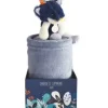 Outlet Couverture bébé en polaire avec Doudou Loup - 70 x 100 cm Les Coffrets À Offrir|Les Prix Doux