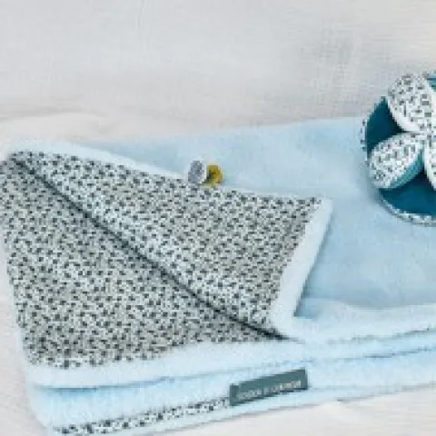 Online Couverture bébé plaid Douceur Yoca le koala - Bleu - 70 x 100 cm Cadeaux Naissance|Yoca Le Koala