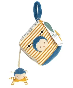 Outlet Cube d'activités Pollen l'abeille en coton BIO 10 X 10 cm Abeille