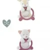 Online Doudou anneau de dentition - Hochet - HOULAHOP - Rose clair Cadeau À Moins De 20€|Hochets Et Pantins D'activités