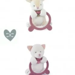 Online Doudou anneau de dentition - Hochet - HOULAHOP - Rose clair Cadeau À Moins De 20€|Hochets Et Pantins D'activités