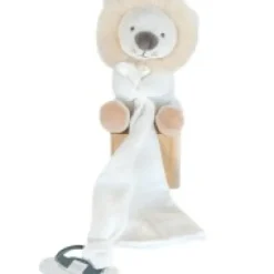 Fashion Doudou attache sucette peluche lion - 12 cm - Unicef Collection Unicef