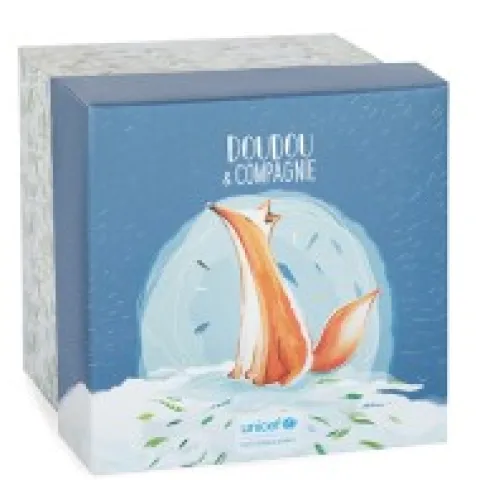 Hot Doudou attache sucette peluche Renard - 12 cm - Unicef Collection Unicef
