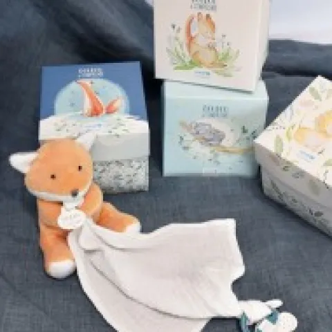 Hot Doudou attache sucette peluche Renard - 12 cm - Unicef Collection Unicef