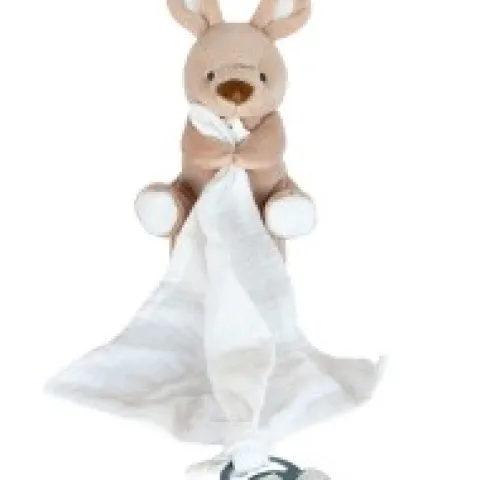 Hot Doudou attache-sucette peluche kangourou - 12 cm - Unicef Cadeau À Moins De 20€|Collection Unicef