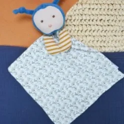 Hot Doudou bébé abeille Pollen en coton BIO - 20 cm - modèle aléatoire Les Prix Doux|Doudous Coton Bio