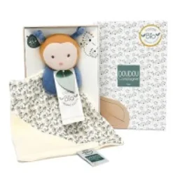 Hot Doudou bébé abeille Pollen en coton BIO - 20 cm - modèle aléatoire Les Prix Doux|Doudous Coton Bio